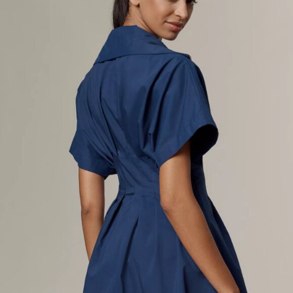 Tobie Zip-Front Mini Shirt Dress by Exquise - Picture 4 of 5